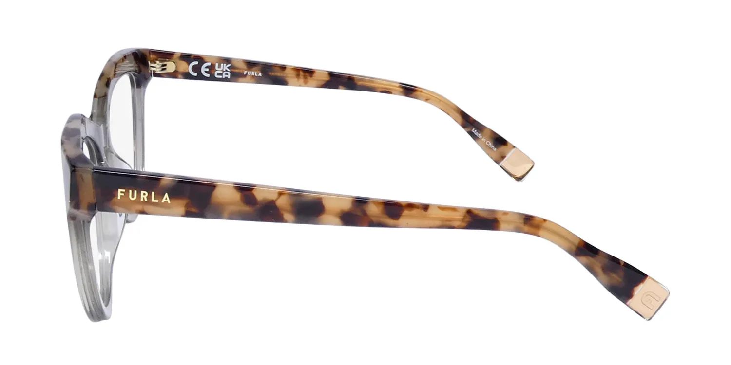 Furla Vfu766v 0g61 Eyeglasses Transparent Green 52mm Unisex 4