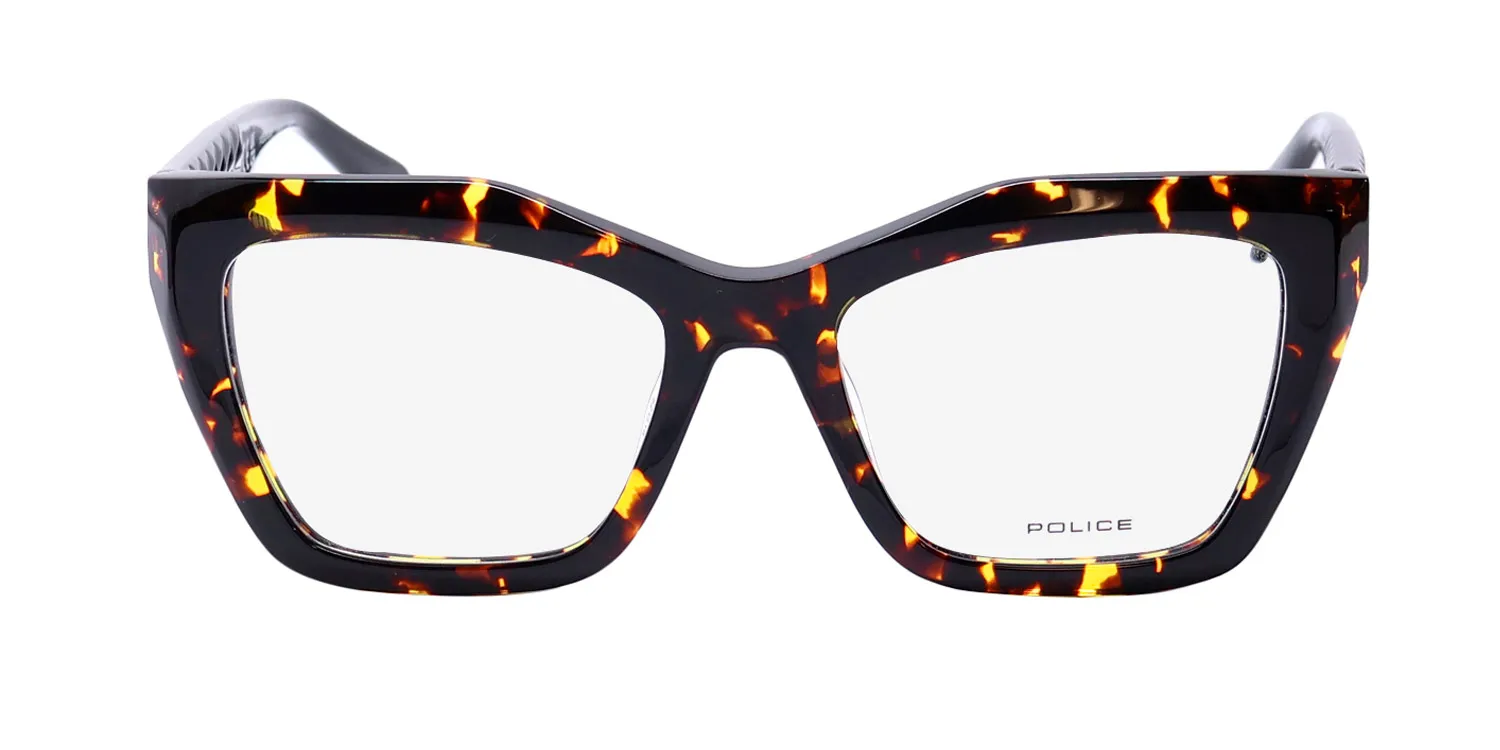 Police Vpln57 Phenomenon 3 0779 Eyeglasses Yellow Havana 52mm 3