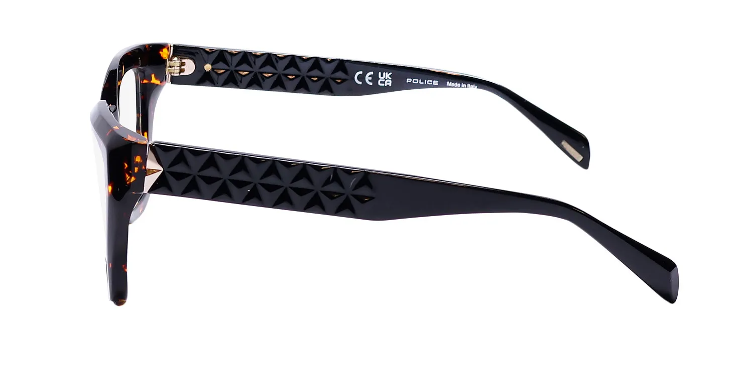 Police Vpln57 Phenomenon 3 0779 Eyeglasses Yellow Havana 52mm 4