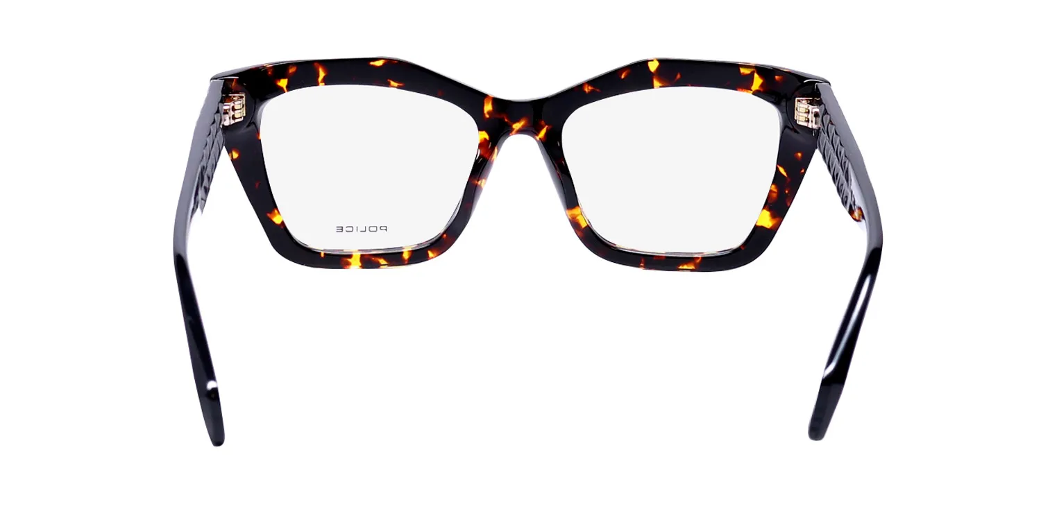 Police Vpln57 Phenomenon 3 0779 Eyeglasses Yellow Havana 52mm 5