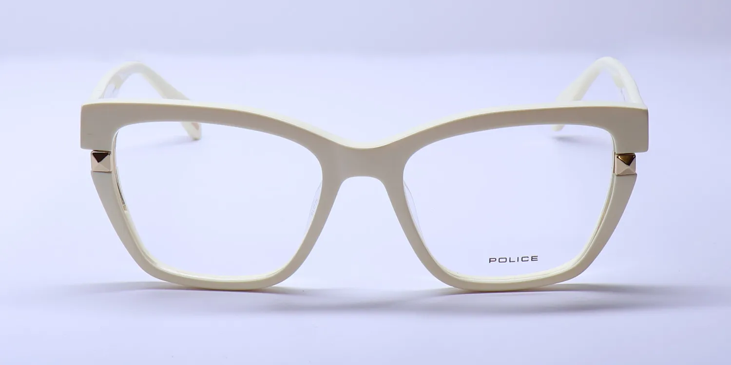 Police Vpln52 Gravity 1 09zq Eyeglasses Shiny Ivory 52mm 3