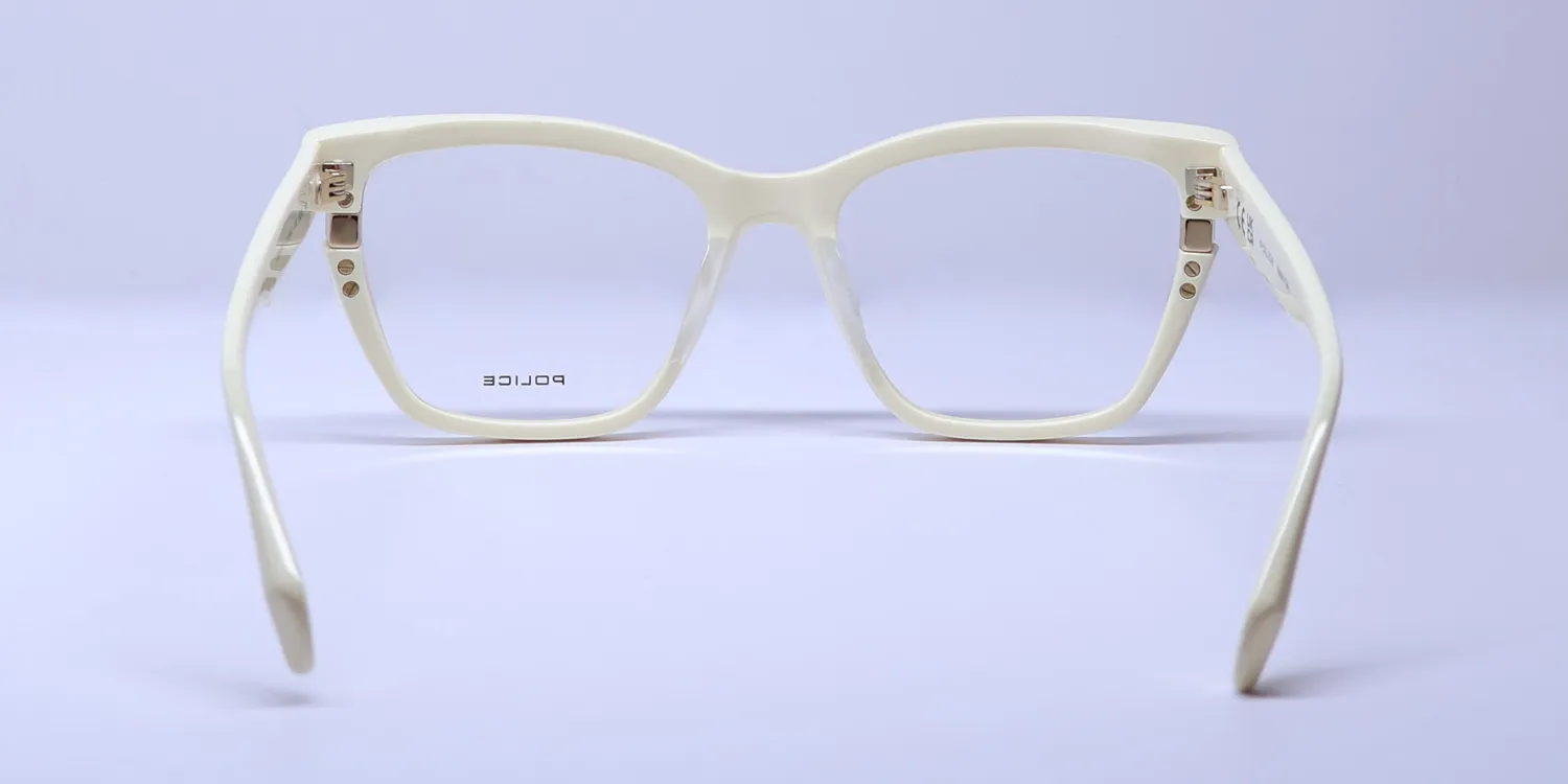 Police Vpln52 Gravity 1 09zq Eyeglasses Shiny Ivory 52mm 5
