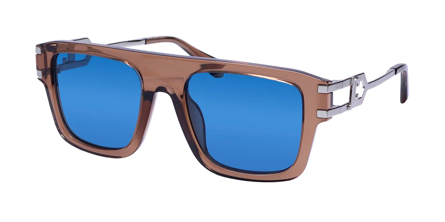 Just Cavalli Sjc096 09xb Sunglasses Transparent Brown 53mm Unisex
