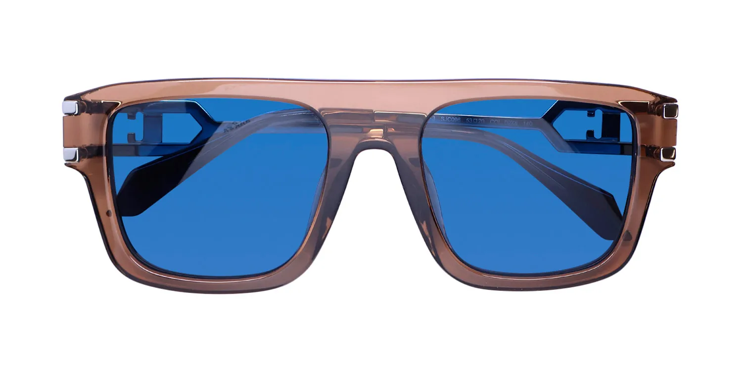 Just Cavalli Sjc096 09xb Sunglasses Transparent Brown 53mm Unisex 2