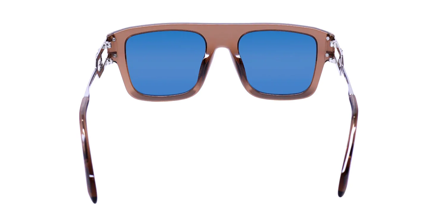 Just Cavalli Sjc096 09xb Sunglasses Transparent Brown 53mm Unisex 5