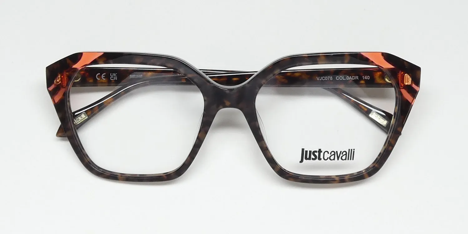 Just Cavalli Vjc078 0adr Eyeglasses Havana 53mm 2