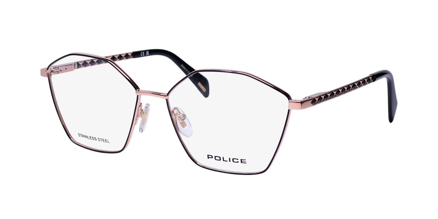 Police Vpln56 Sphinx 4 02am Eyeglasses Copper Gold 56mm