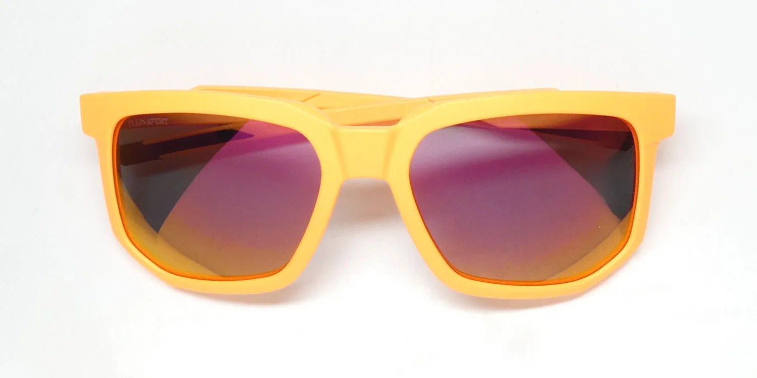 Philipp Plein Ssp011 Plein Sport Wildcat b55p Sunglasses Matte Orange 56mm Unisex 2