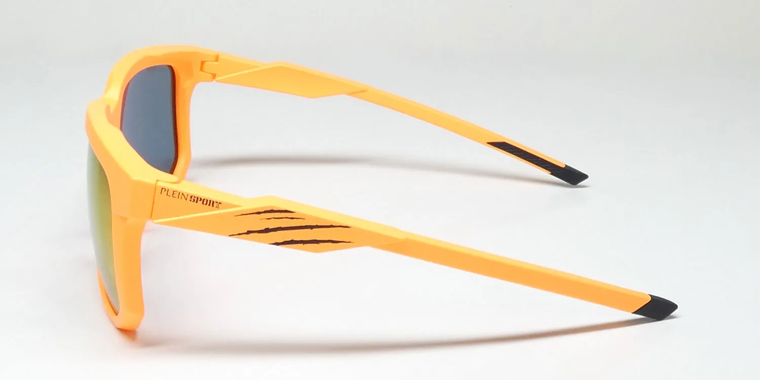 Philipp Plein Ssp011 Plein Sport Wildcat b55p Sunglasses Matte Orange 56mm Unisex 4