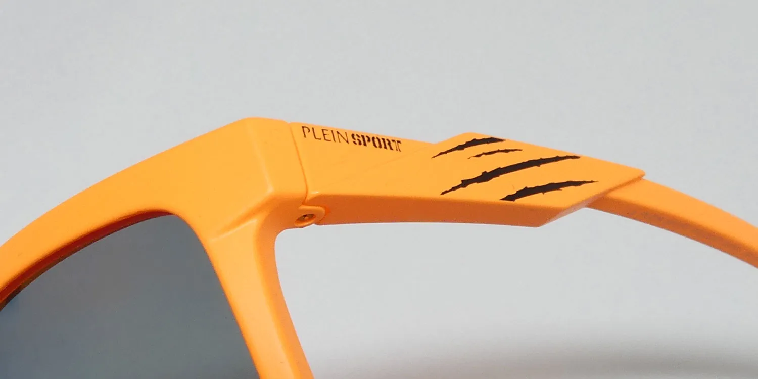 Philipp Plein Ssp011 Plein Sport Wildcat b55p Sunglasses Matte Orange 56mm Unisex 6