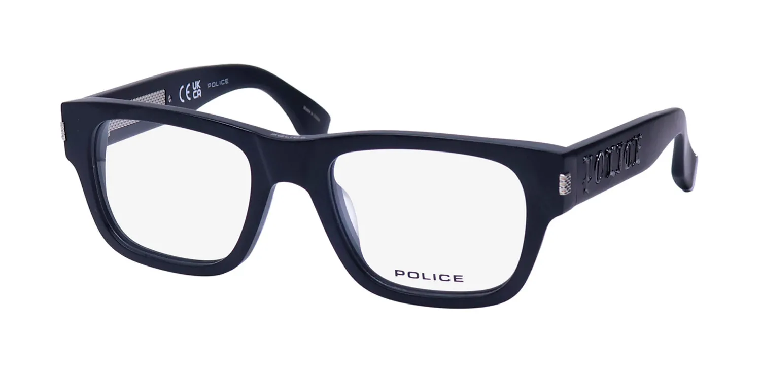 Police Vplp19v 0703 Eyeglasses Matte Black 52mm