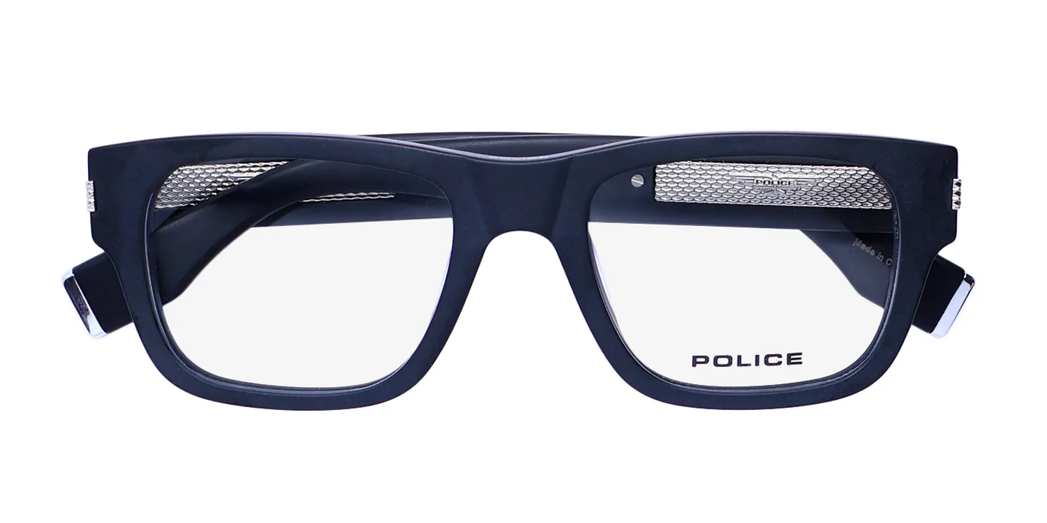 Police Vplp19v 0703 Eyeglasses Matte Black 52mm 2