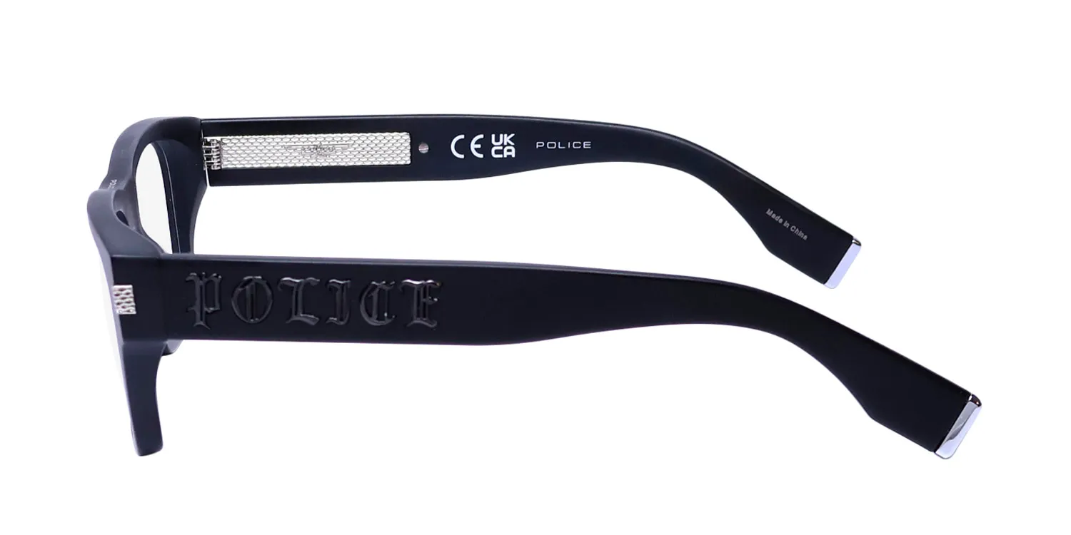 Police Vplp19v 0703 Eyeglasses Matte Black 52mm 4