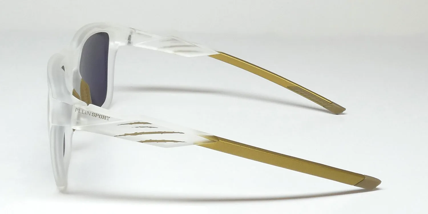 Philipp Plein Ssp010 Plein Sport Tiger Master 881p Sunglasses Sand Blasted Crystal 56mm Unisex 4
