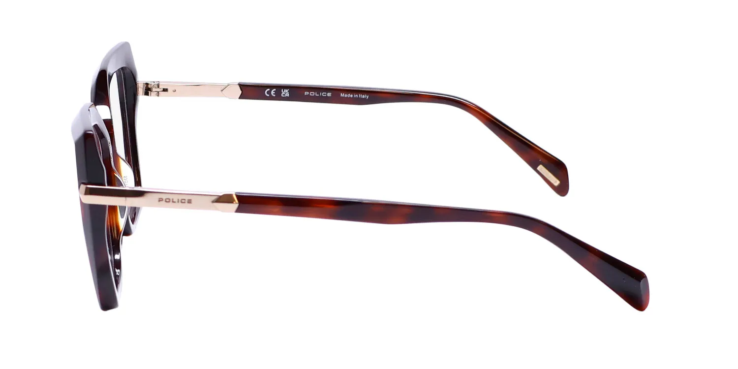 Police Vplp54 Mermaid 6 0752 Eyeglasses Shiny Dark Havana 53mm 4