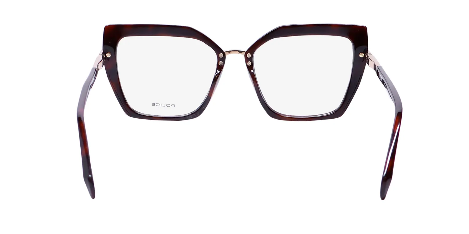 Police Vplp54 Mermaid 6 0752 Eyeglasses Shiny Dark Havana 53mm 5
