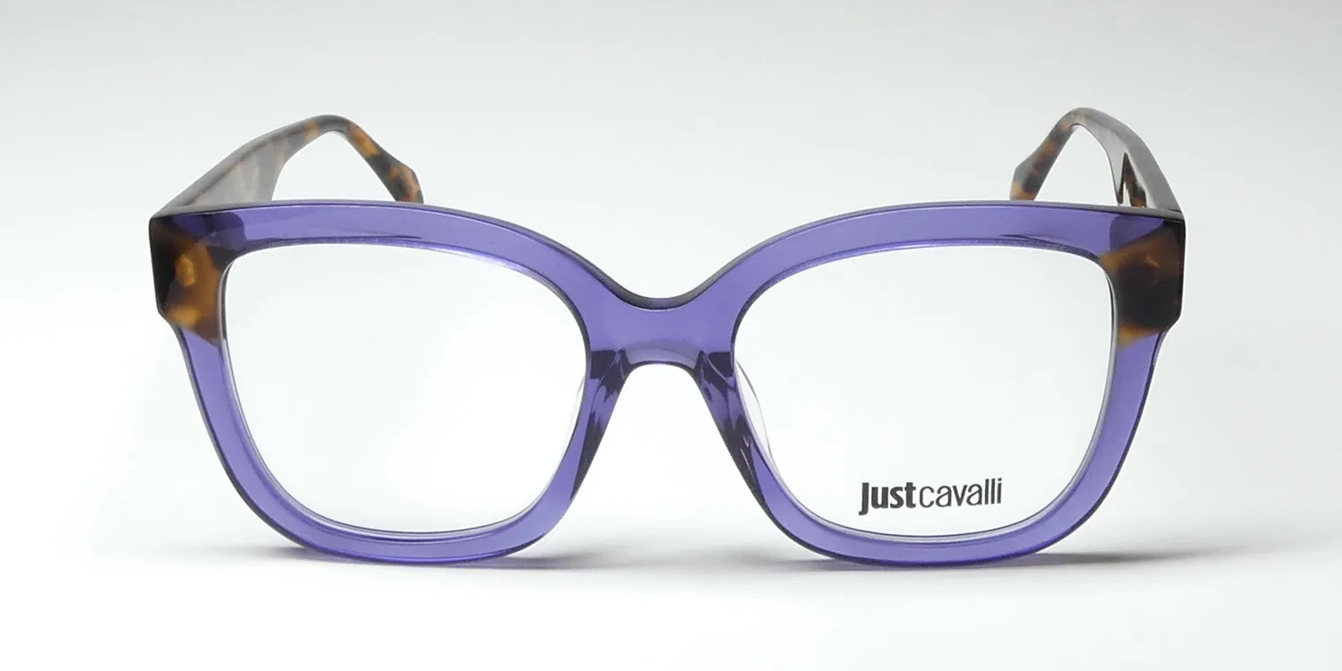 Just Cavalli Vjc115v 0d81 Eyeglasses Shiny Transparent Violet 53mm 3