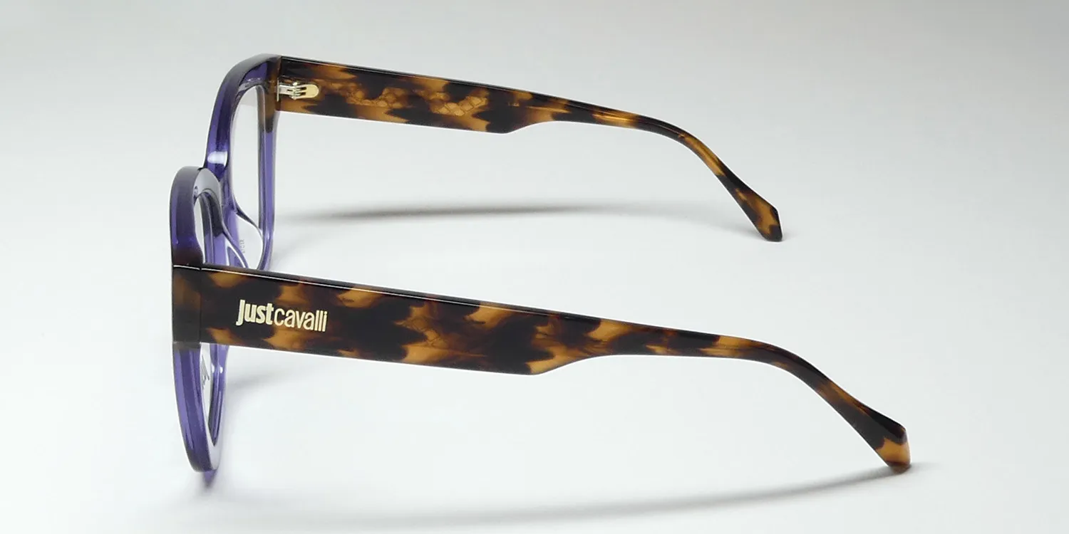 Just Cavalli Vjc115v 0d81 Eyeglasses Shiny Transparent Violet 53mm 4