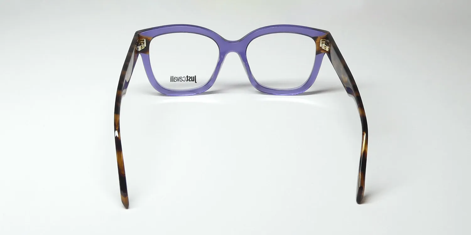 Just Cavalli Vjc115v 0d81 Eyeglasses Shiny Transparent Violet 53mm 5