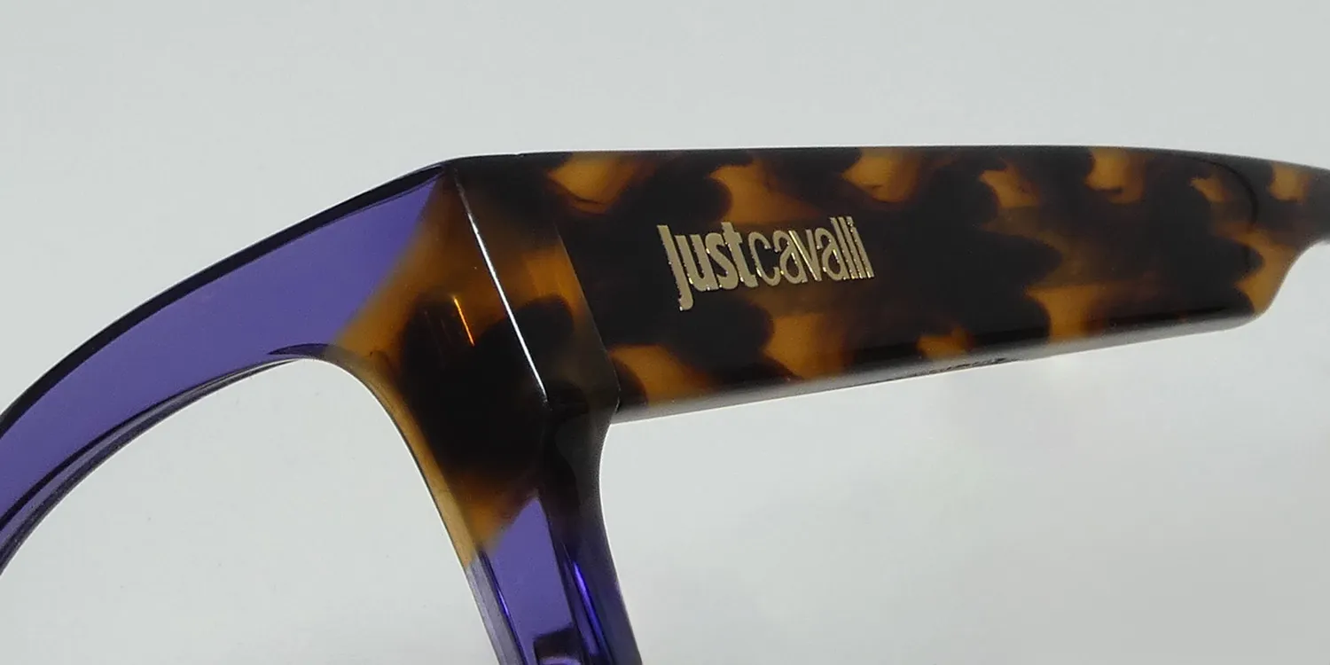 Just Cavalli Vjc115v 0d81 Eyeglasses Shiny Transparent Violet 53mm 6