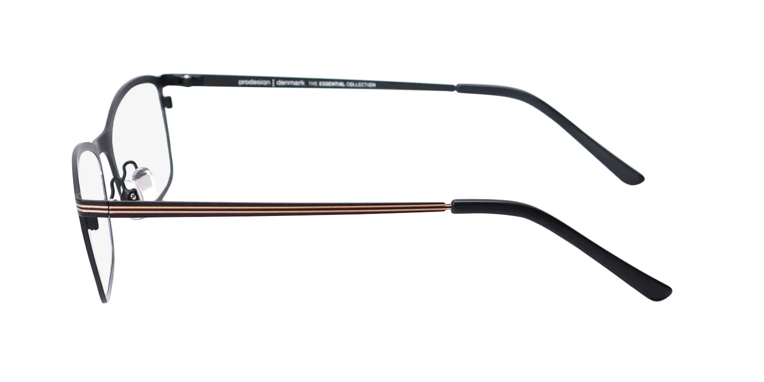 ProDesign Denmark Lined 1 6031 Eyeglasses Matte Black 51mm Women 4