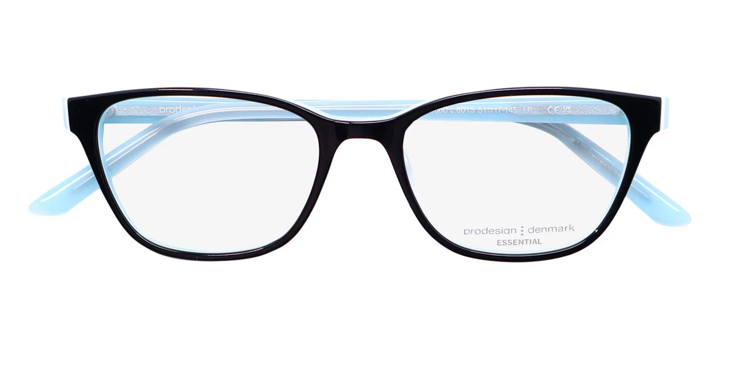 ProDesign Denmark 3660 6015 Eyeglasses Black 51mm Women 2