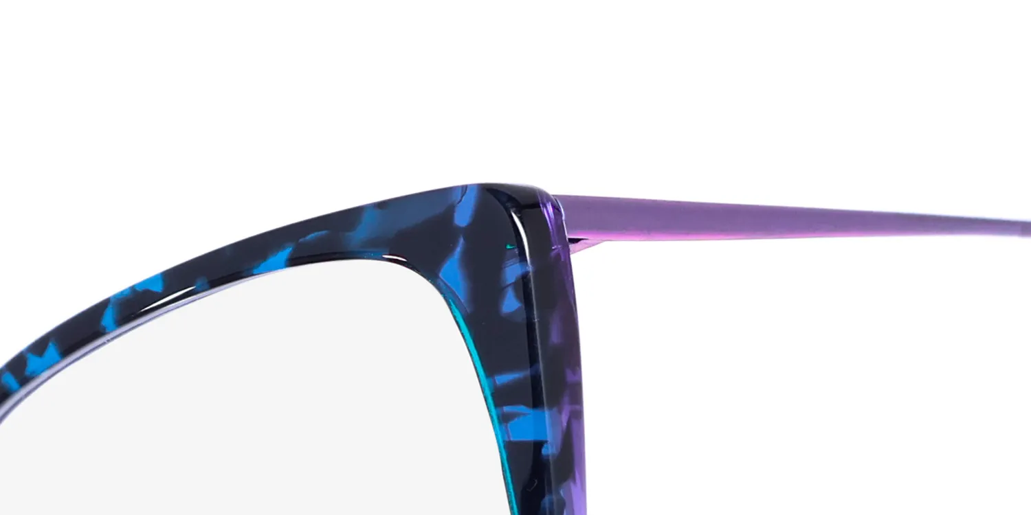 ProDesign Denmark Conical 2 9234 Eyeglasses Teal Tortoise 54mm Women 6