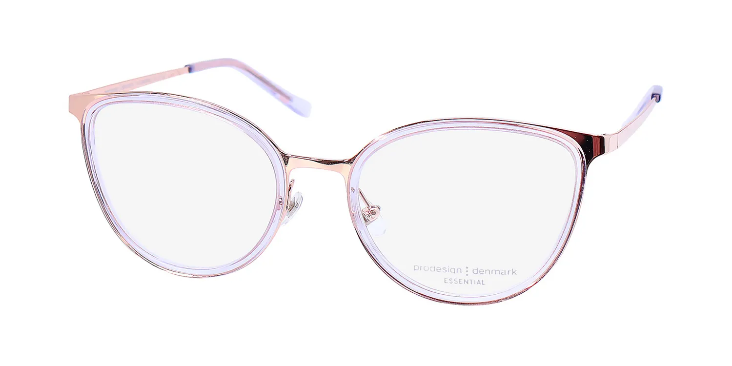 ProDesign Denmark 3185 3512 Eyeglasses Pink Gold 53mm Women