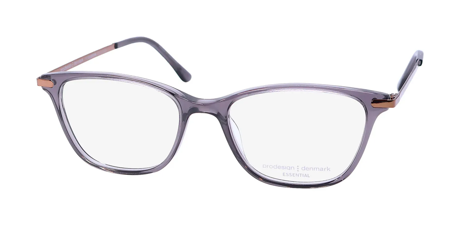 ProDesign Denmark Catch 1 6525 Eyeglasses Grey Crystal 51mm Women