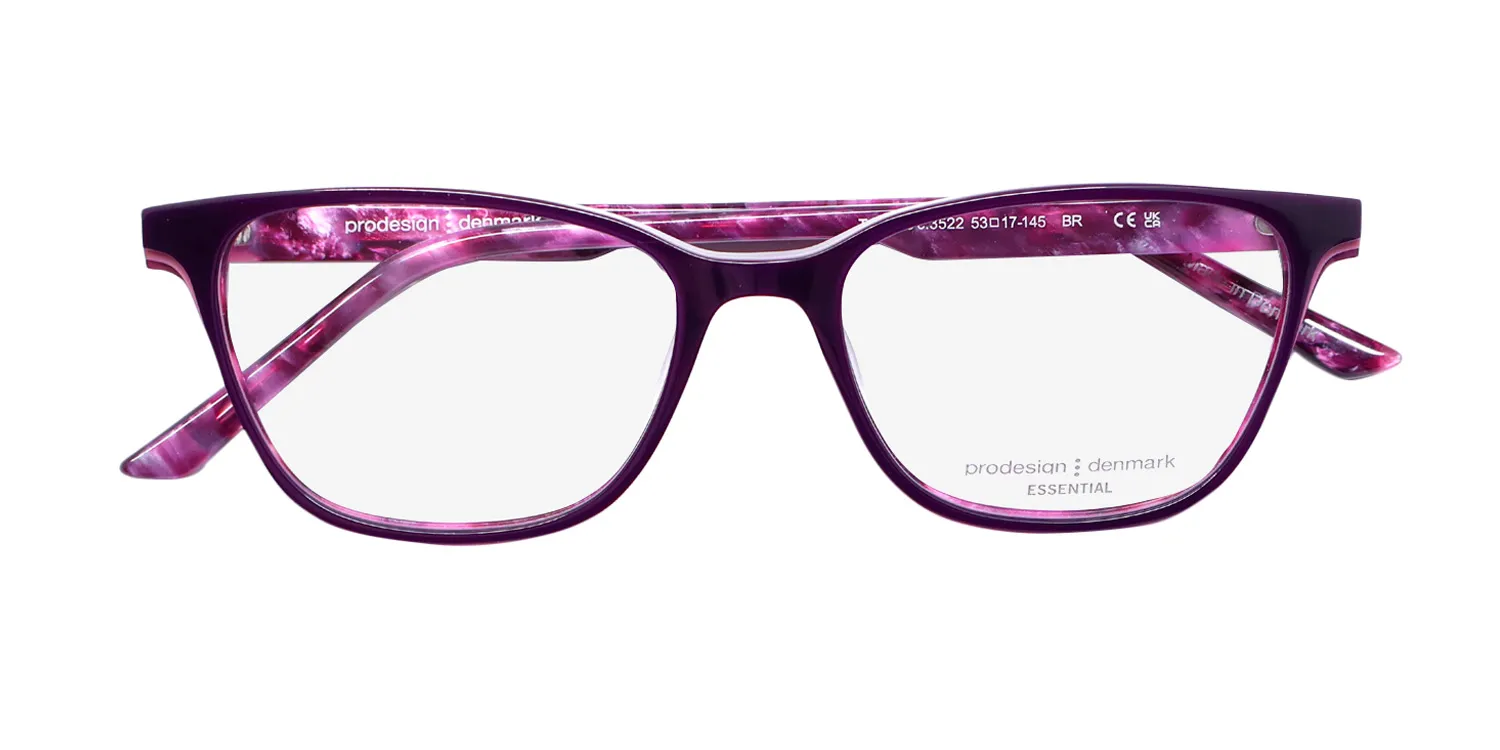 ProDesign Denmark Topo 3 3522 Eyeglasses Purple 53mm Women 2