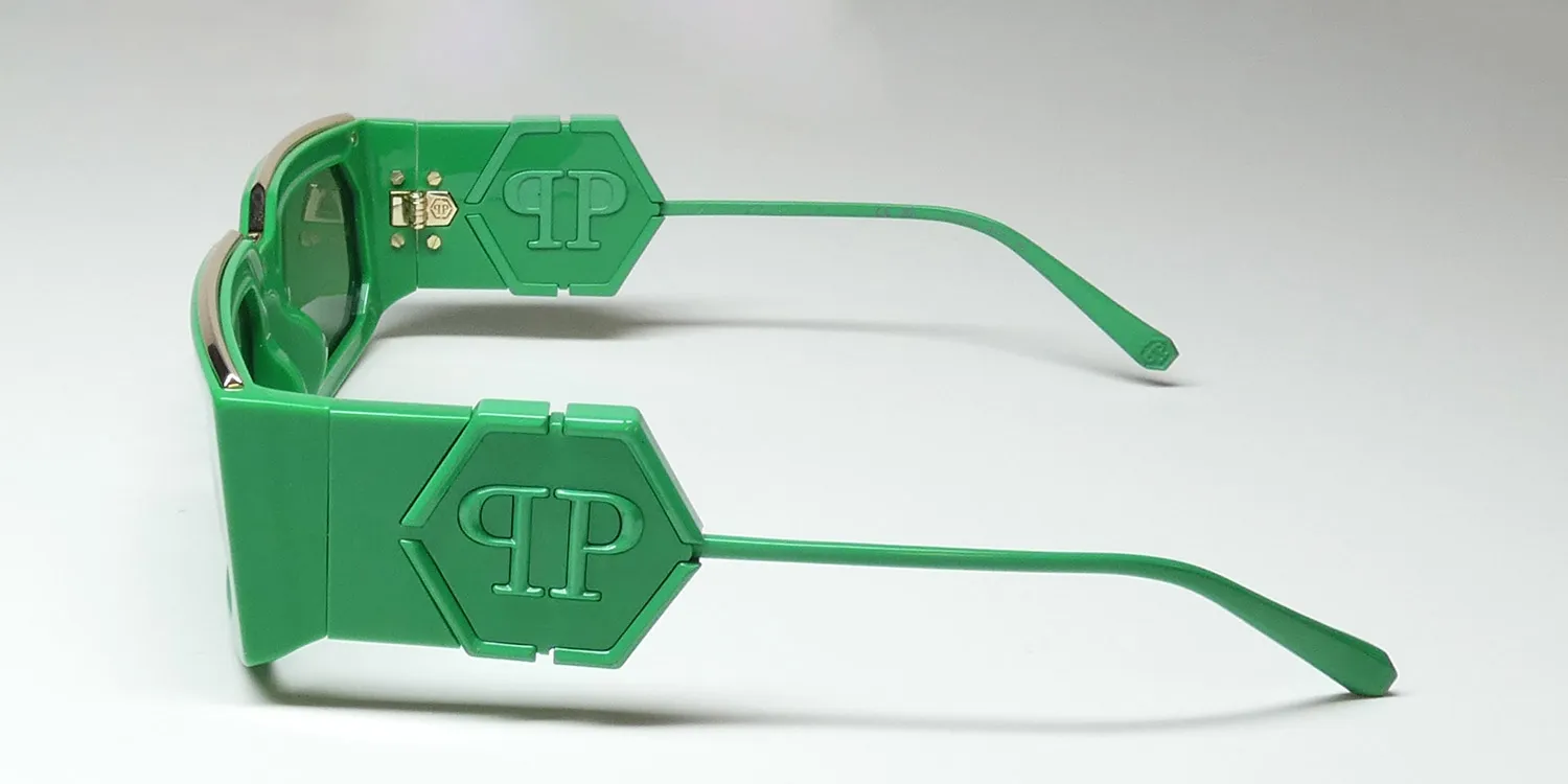 Philipp Plein Spp119 Plein Rose Venus 0859 Sunglasses Green 58mm 4