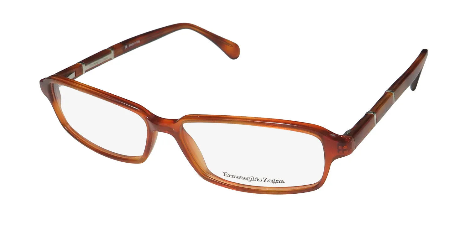 Ermenegildo Zegna 3500 711 Eyeglasses Brown 54mm Unisex