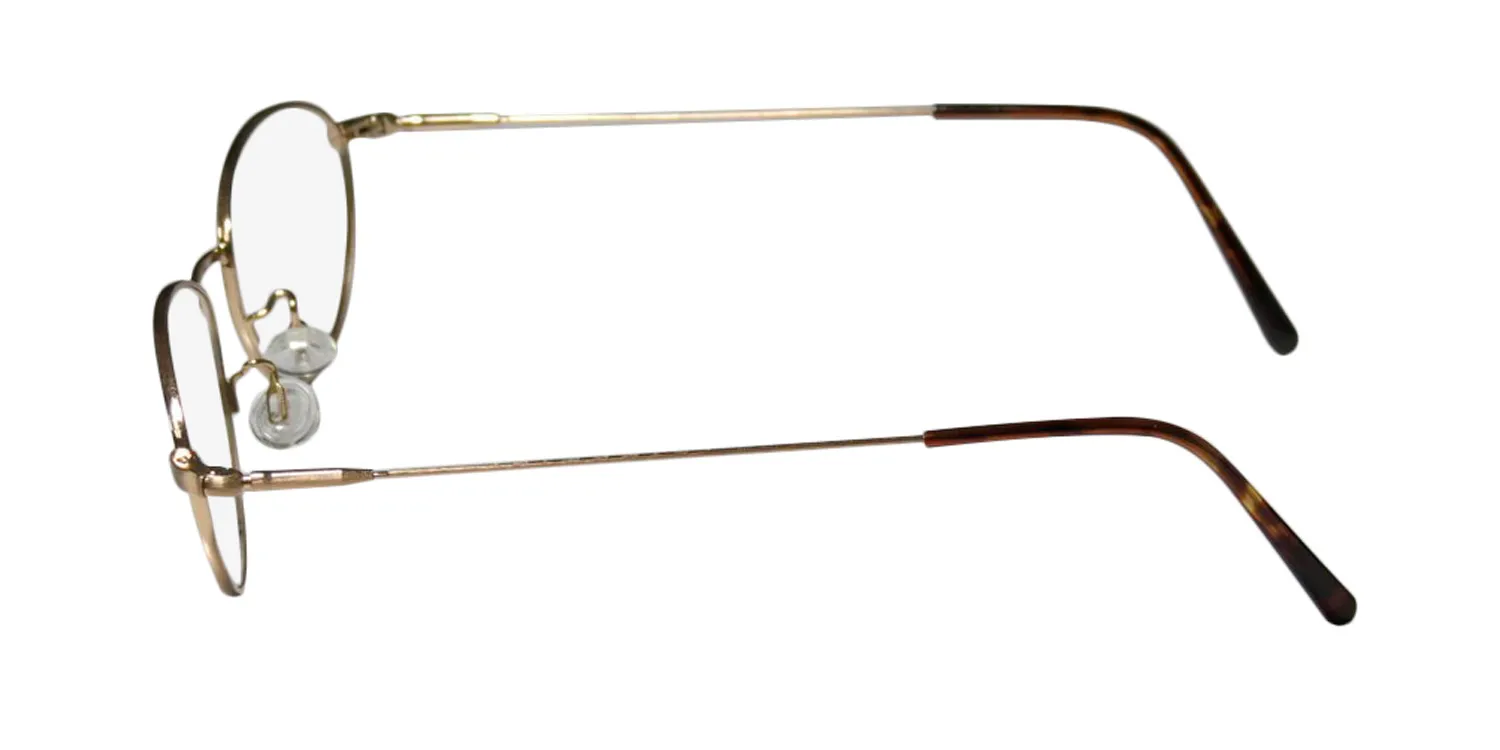 Marcolin Village 47 6395 987 Eyeglasses Brushed Gold 49mm Unisex 4