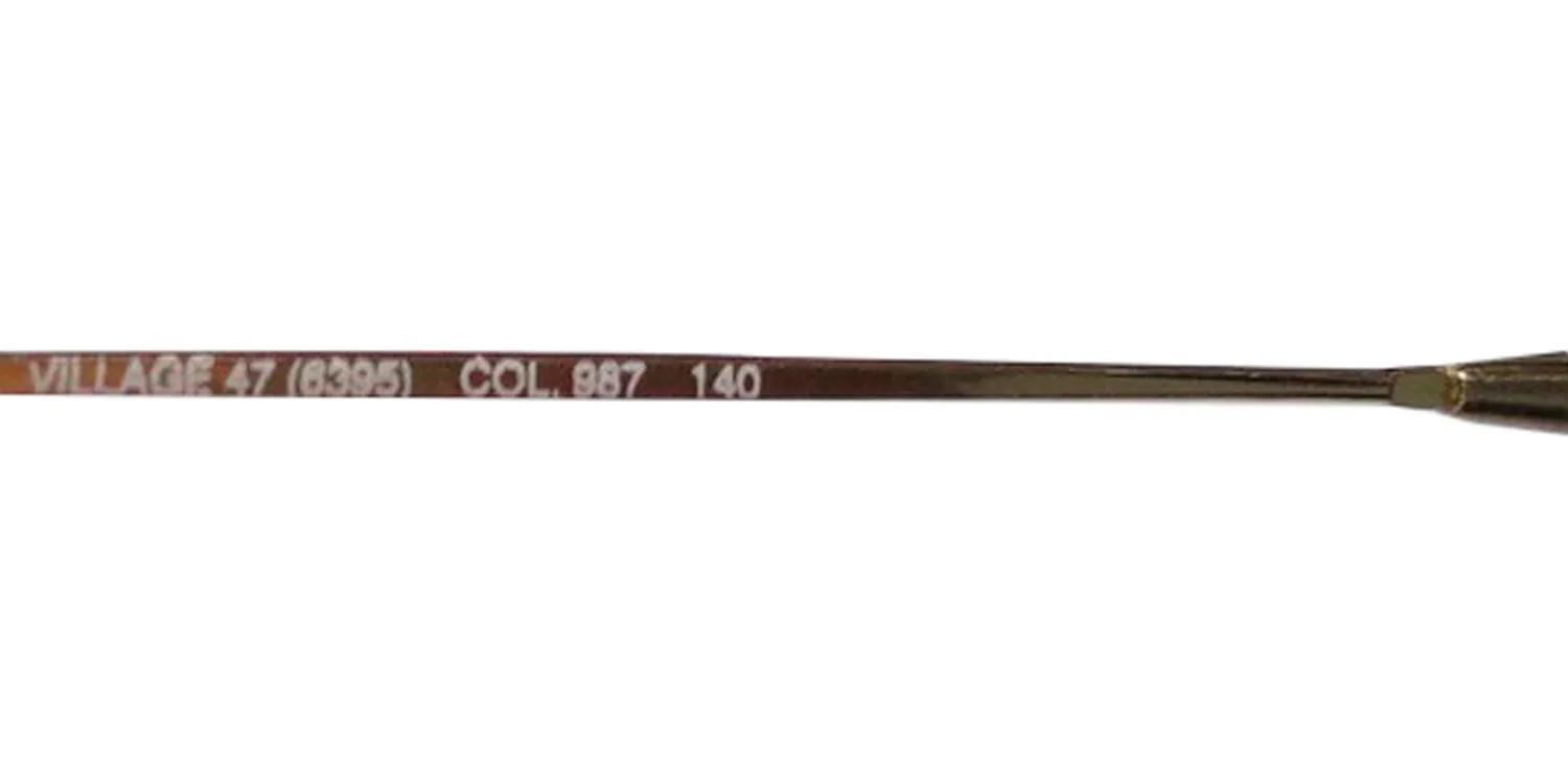 Marcolin Village 47 6395 987 Eyeglasses Brushed Gold 49mm Unisex 8