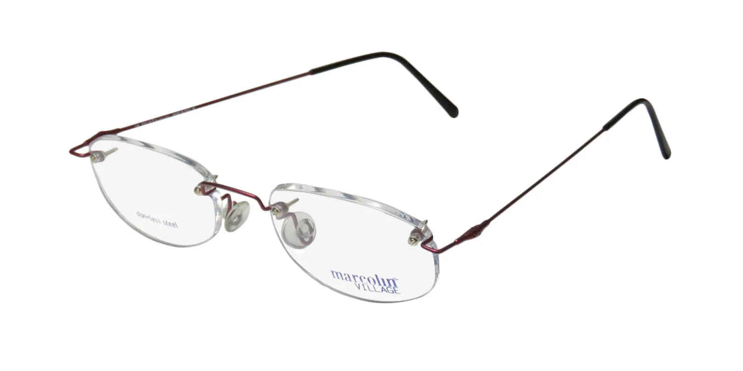 Marcolin Village 57 515 Eyeglasses Wine 50mm Unisex