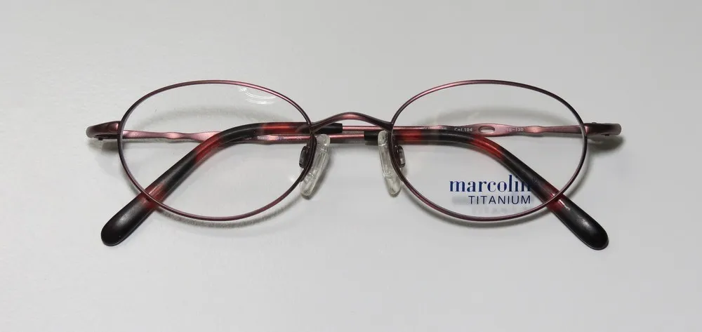 Marcolin 2030 104 Eyeglasses Red Bronze 46mm Unisex 2