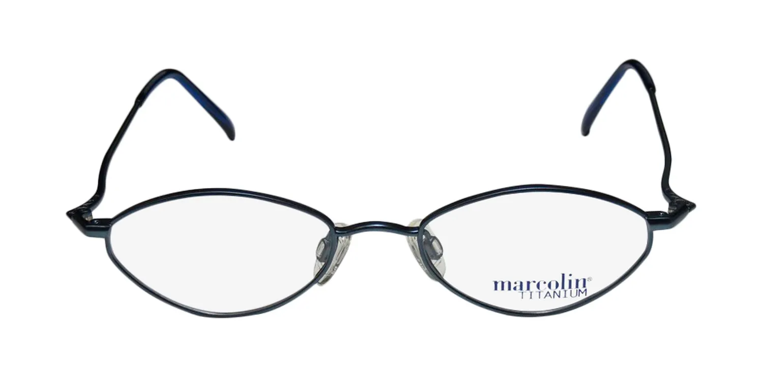 Marcolin 2031 203 Eyeglasses Dark Blue 46mm Unisex 3