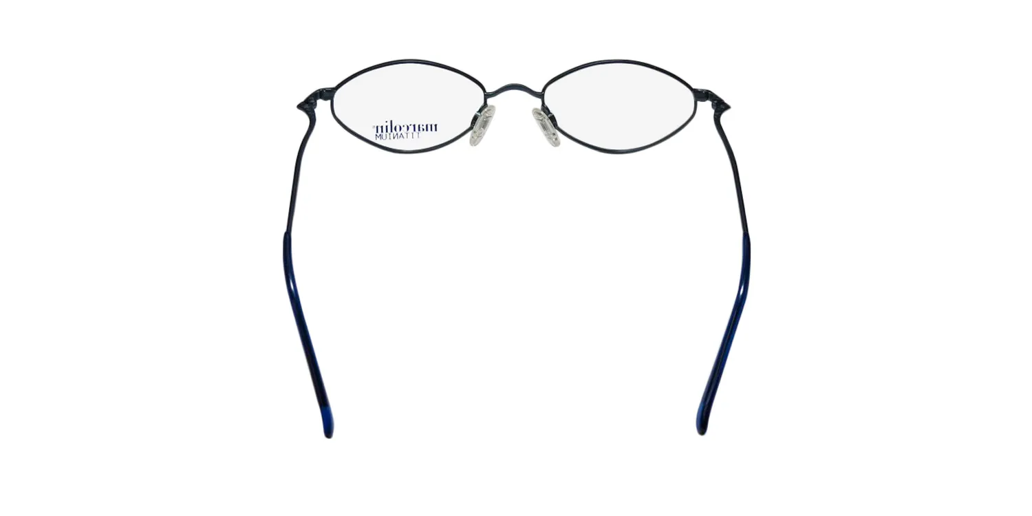 Marcolin 2031 203 Eyeglasses Dark Blue 46mm Unisex 5