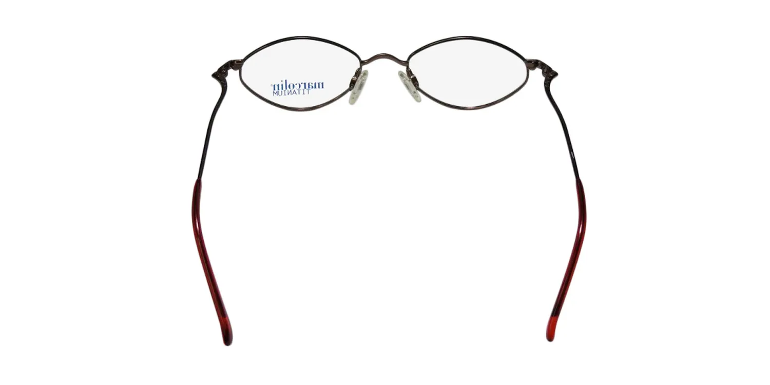 Marcolin 2031 310 Eyeglasses Dark Brown 46mm Unisex 5