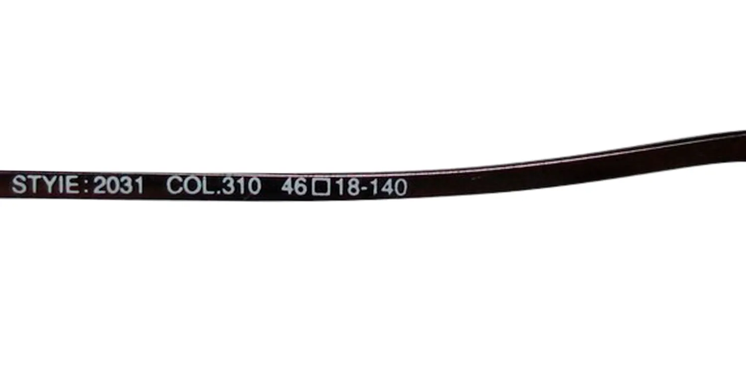 Marcolin 2031 310 Eyeglasses Dark Brown 46mm Unisex 8