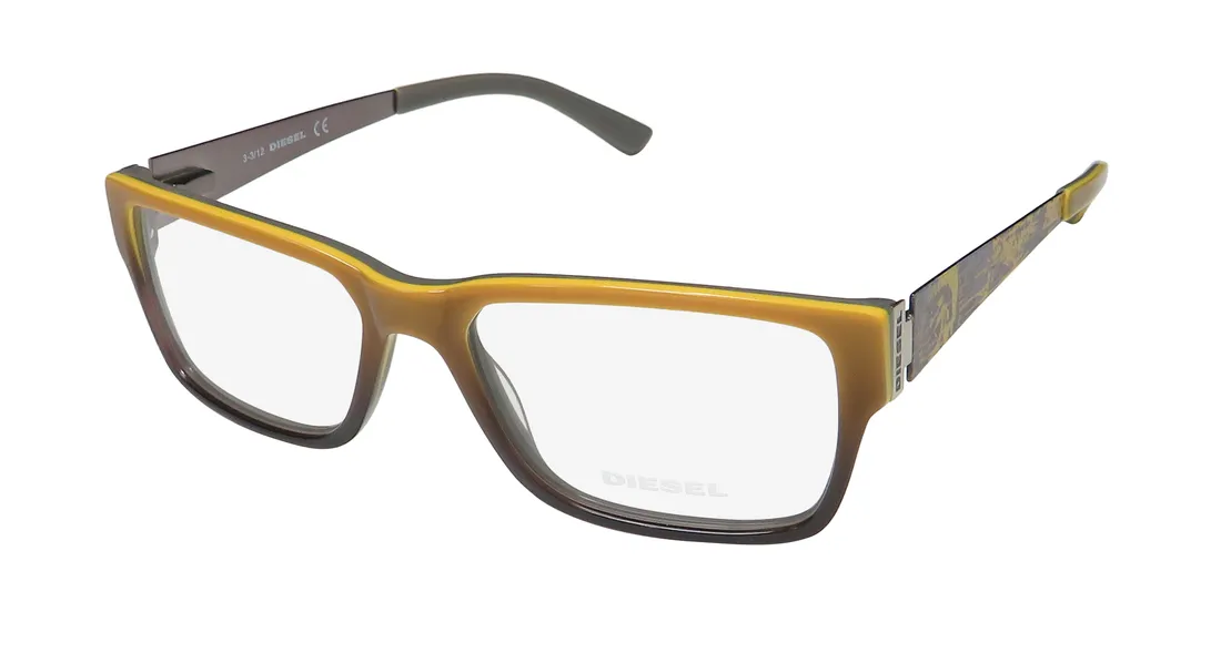 Diesel DL5027 041 Eyeglasses Yellow 53mm Unisex