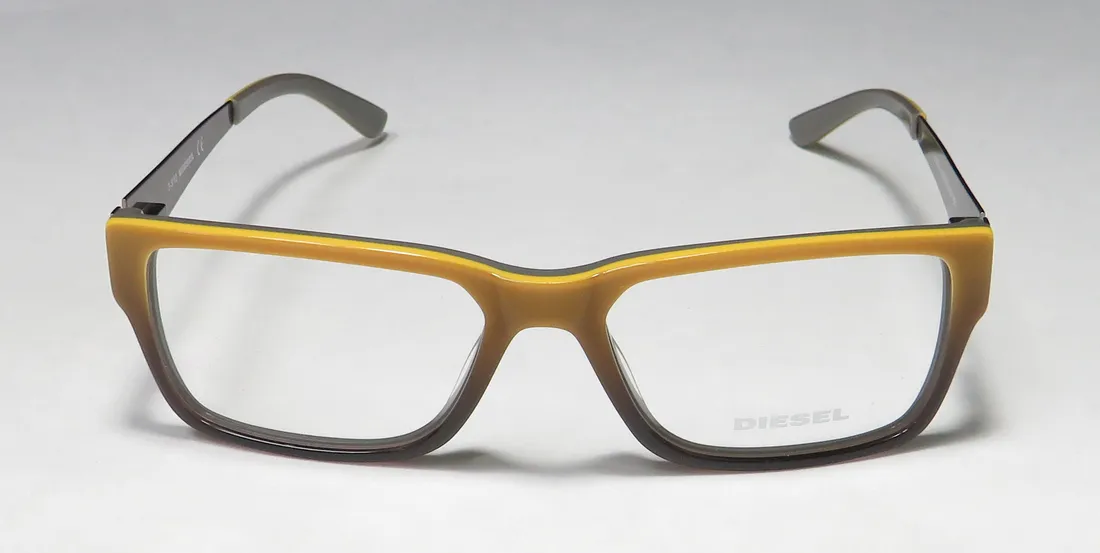Diesel DL5027 041 Eyeglasses Yellow 53mm Unisex 3