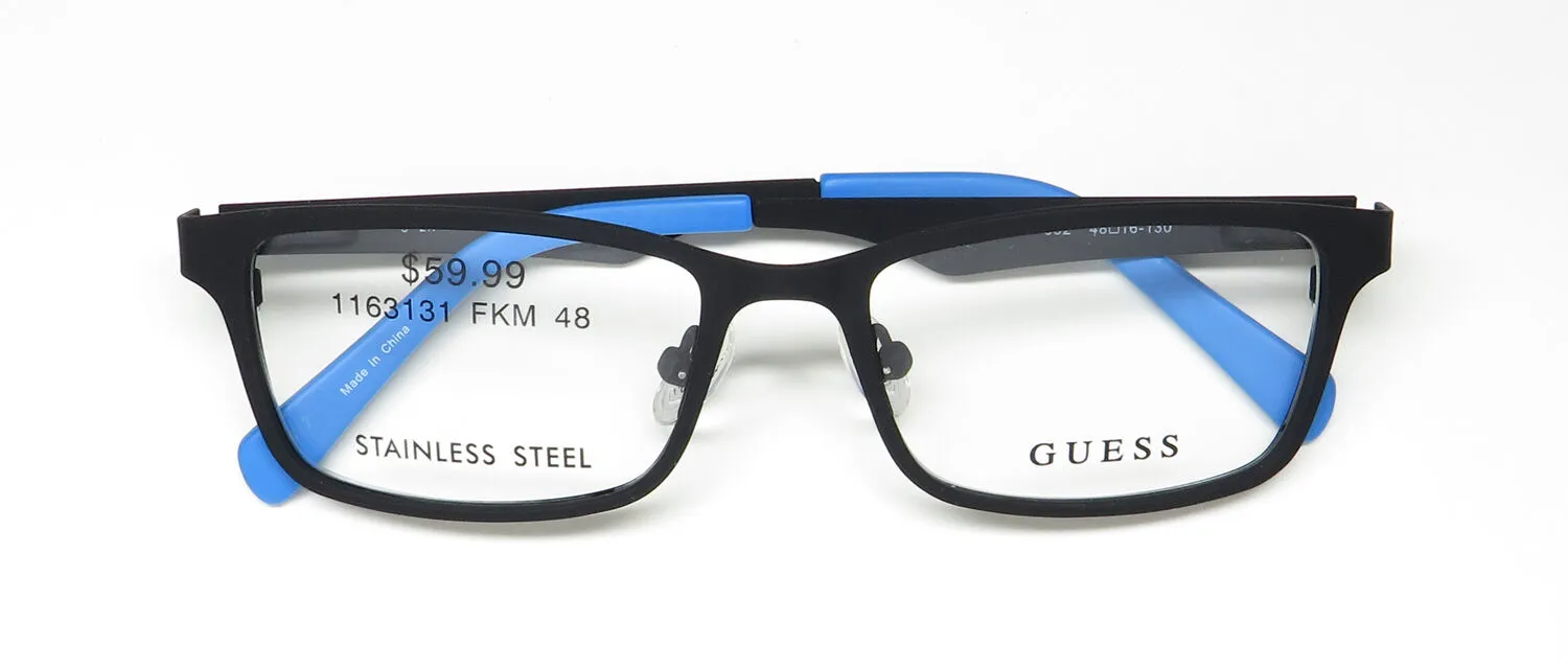 Guess 9143-3 002 Eyeglasses Matte Black 48mm Unisex 2