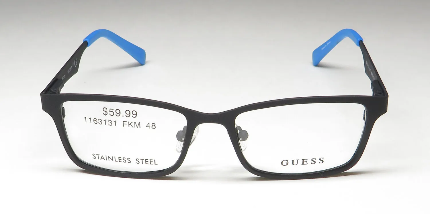 Guess 9143-3 002 Eyeglasses Matte Black 48mm Unisex 3