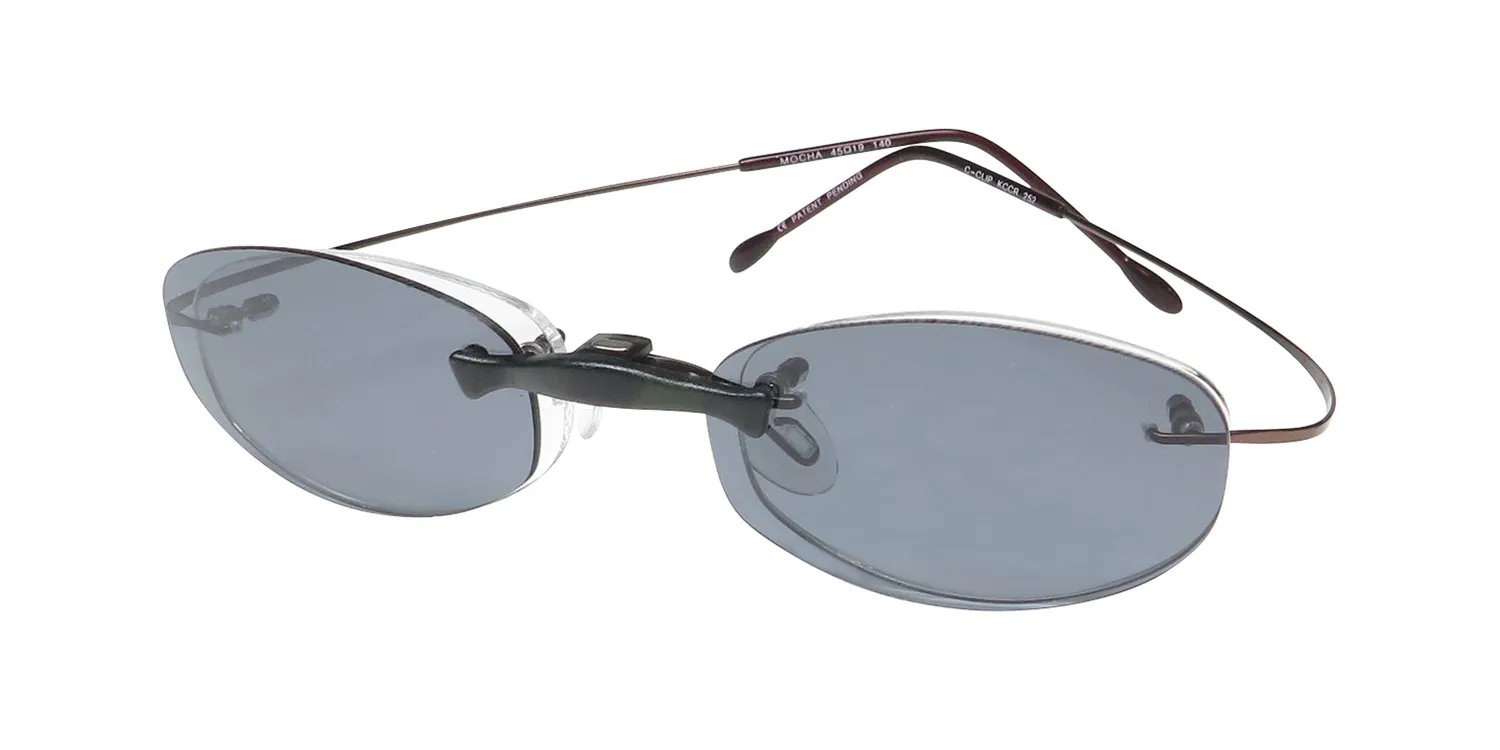 Elite Eyewear 252 C-Clip mocha Eyeglasses Mocha 45mm Unisex