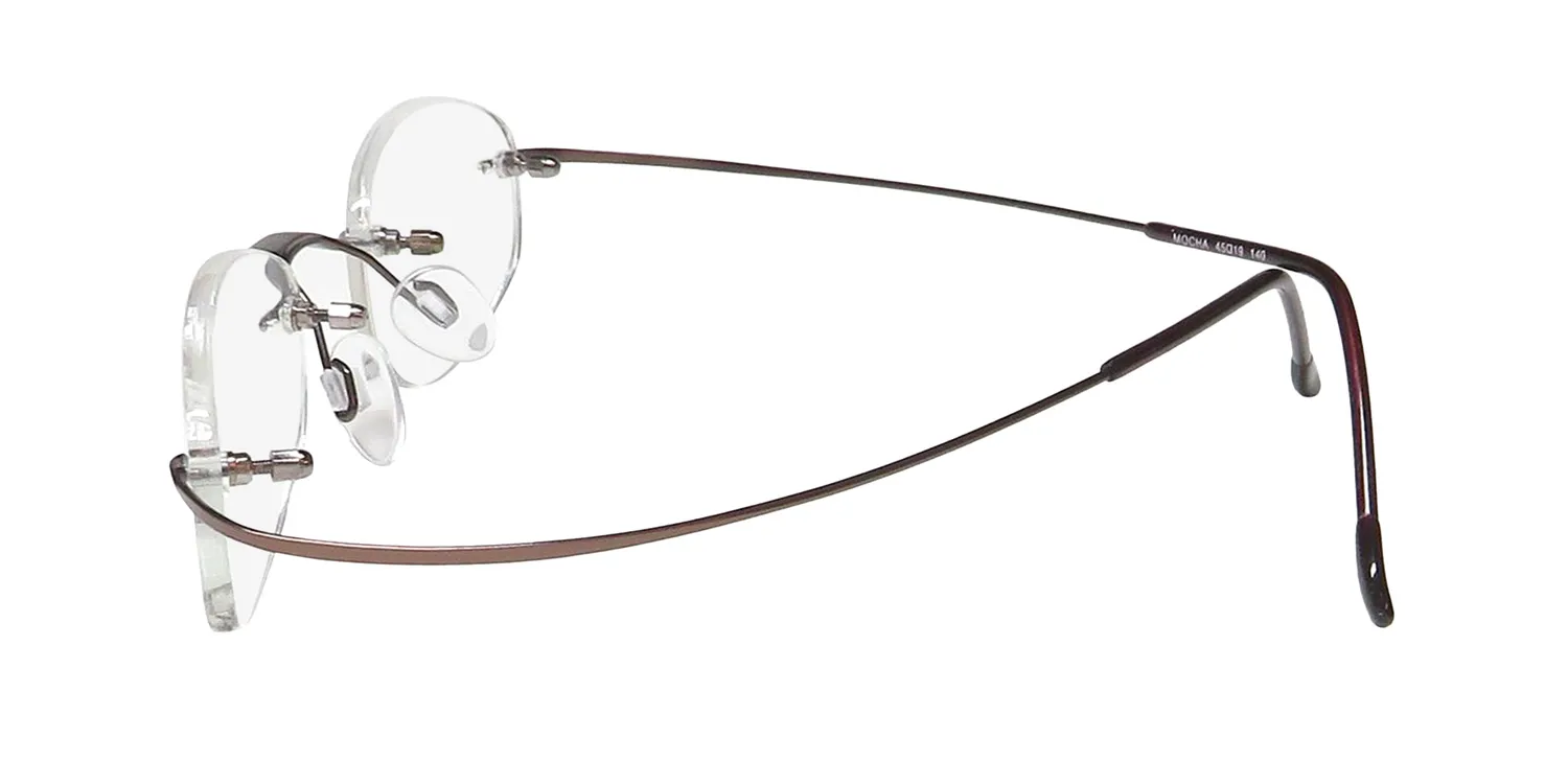 Elite Eyewear 252 C-Clip mocha Eyeglasses Mocha 45mm Unisex 4