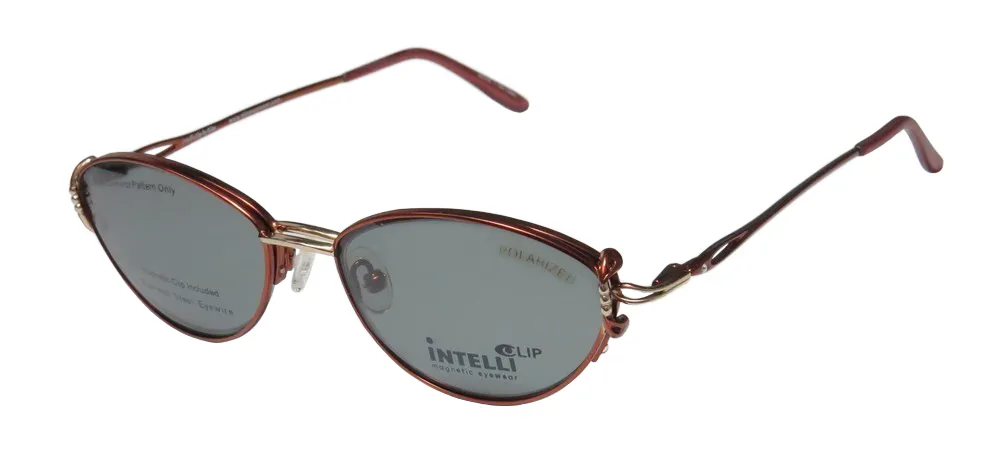 Elite Eyewear 712 red / gold Eyeglasses Red 51mm