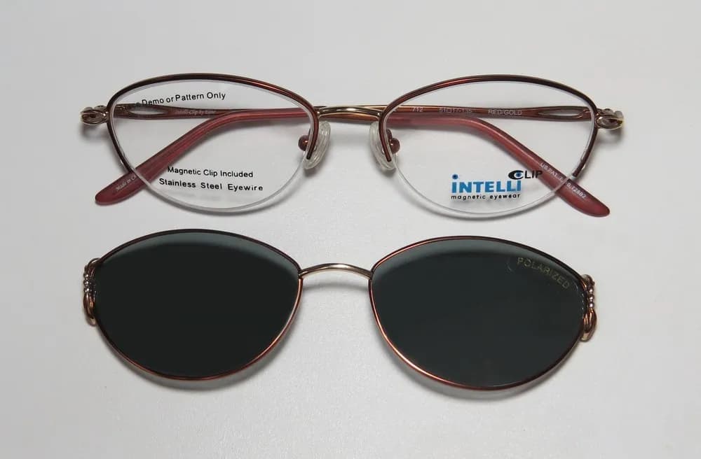 Elite Eyewear 712 red / gold Eyeglasses Red 51mm 3