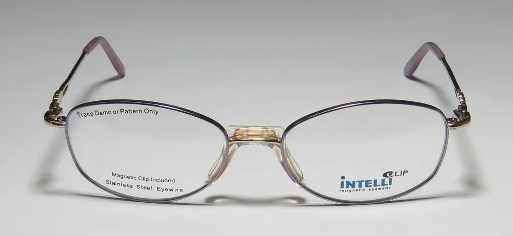 Elite Eyewear Intelli Clip 713 lavender/gold Eyeglasses Light Purple 54mm 4