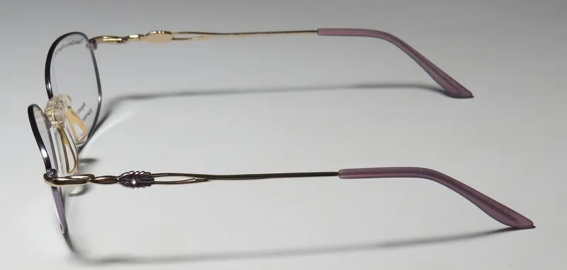 Elite Eyewear Intelli Clip 713 lavender/gold Eyeglasses Light Purple 54mm 5